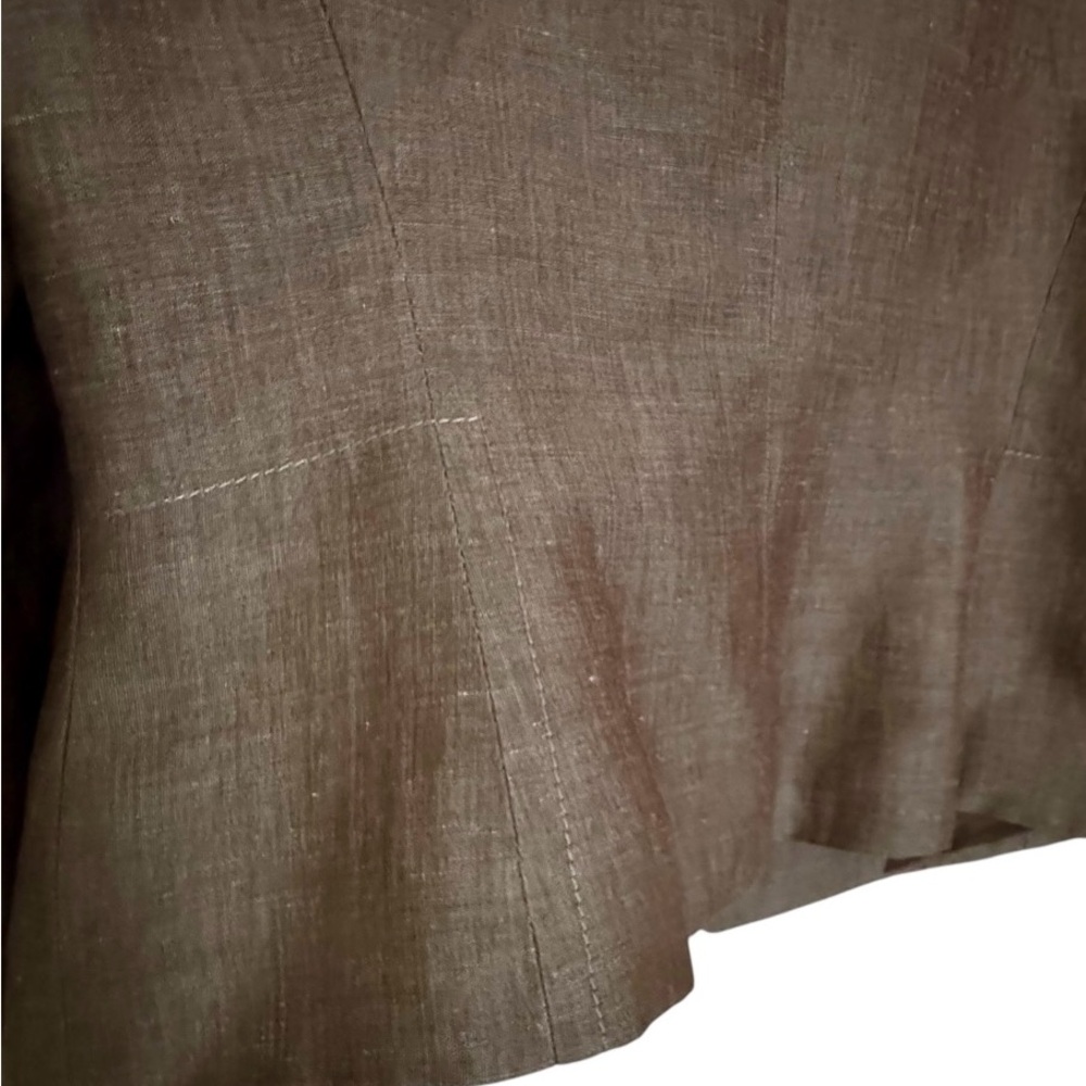 Loft Single-Button Blazer in Classic Chic Neutral Warm Brown Size 10 - Picture 10 of 15